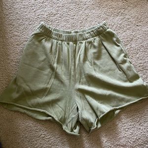 Aerie Green Lounge Shorts